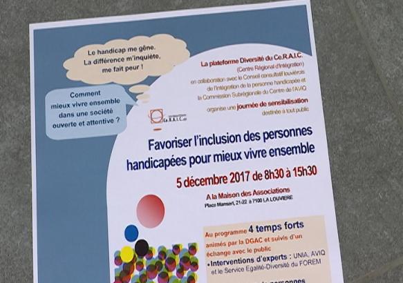 La Louvière : une journée de réflexion et d'échange à propos du handicap