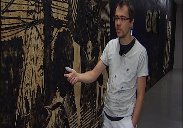 Damien Deroubaix expose au Centre de la Gravure et de l'Image imprimée