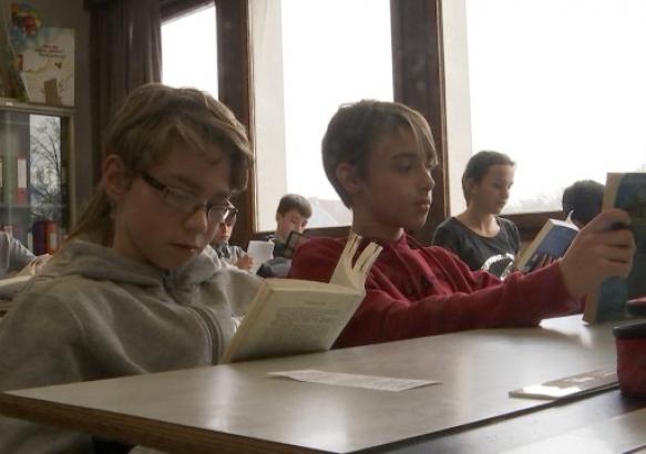 Un moment lecture au Collège St Vincent de Soignies