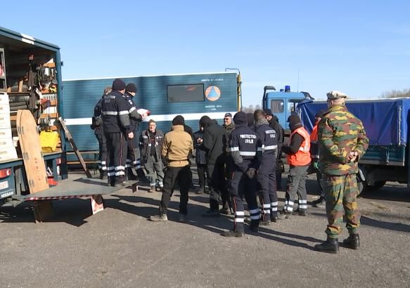 Péronnes-lez-Binche: exercice de recherche de la Protection Civile