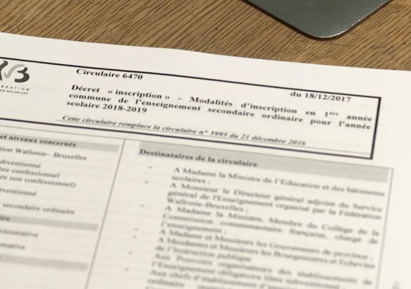 Binche: première vague d'inscriptions du premier degré de l'enseignement secondaire clôturée