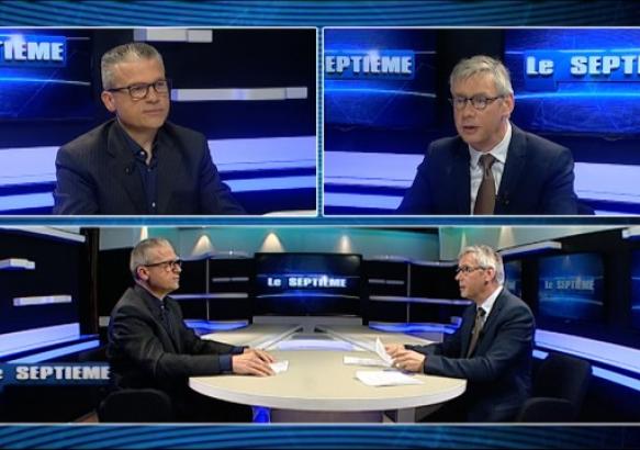 Centre: Danny Rossens, président de la CCIH, est l invité du Septième (08 avril 2018)