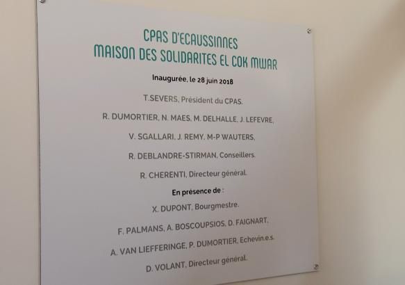 La maison des solidarités inaugurée à Ecaussinnes