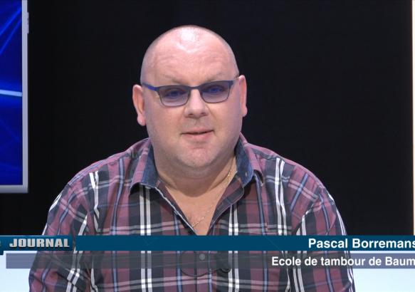 Invité du Journal : Pascal Borremans pour son école de tambour à La Louvière