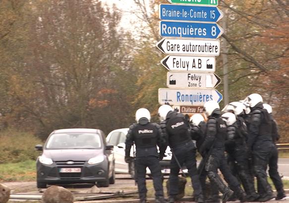 Feluy : Blocage de l'E19 et du zoning