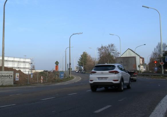 Soignies : chantier et déviations au bas du viaduc