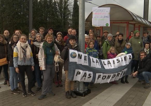 Ecaussinnes: en route pour Bruxelles et pour le climat