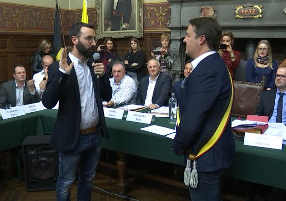 Binche: installation du conseil communal