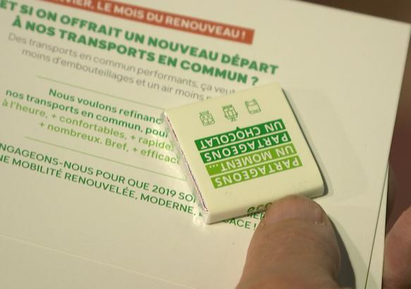Soignies : Du Chocolat Ecolo pour les Navetteurs