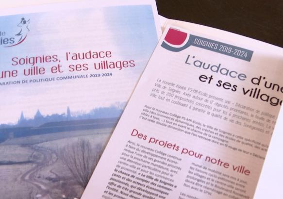 Soignies : la déclaration de politique communale 2019-2024