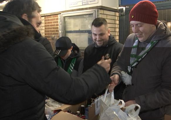 Football: récolte de vivres par les Green Boys 