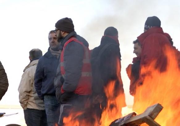 La grève dans les zonings de la région