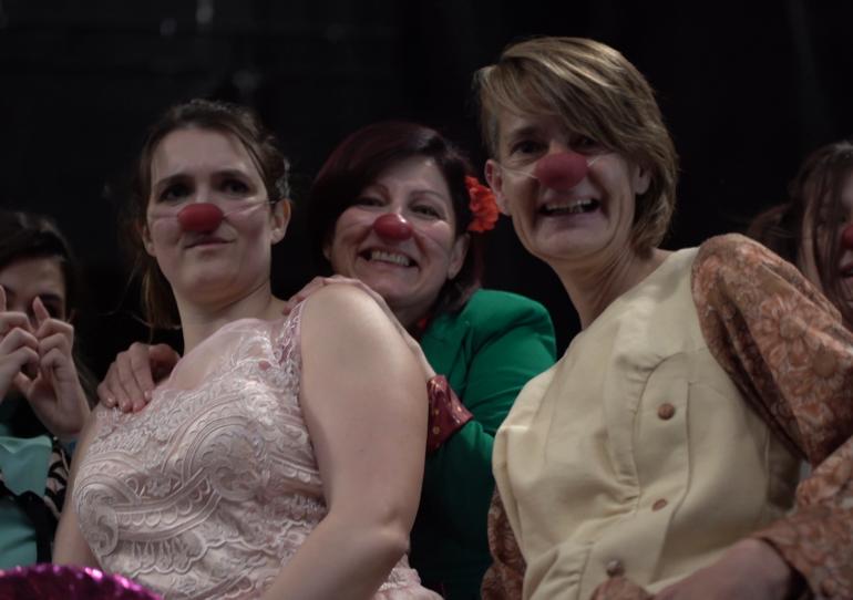 Inauguration du théâtre : immersion dans l'atelier clowns