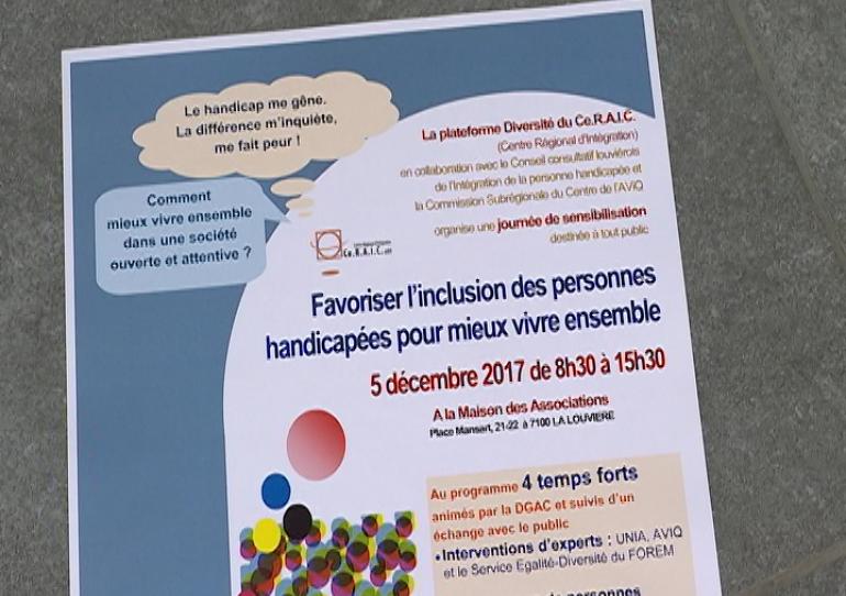 La Louvière : une journée de réflexion et d'échange à propos du handicap