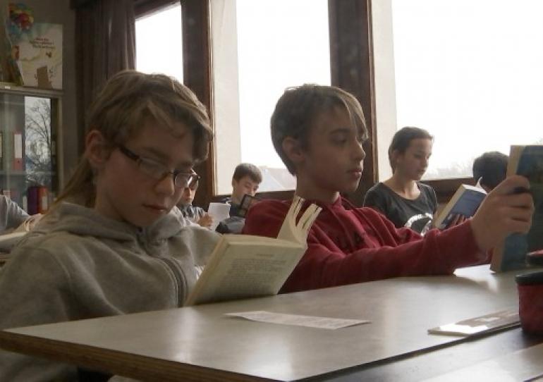Un moment lecture au Collège St Vincent de Soignies